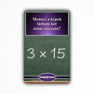 Mennyi a képen látható két szám szorzata? - NFC Kártya