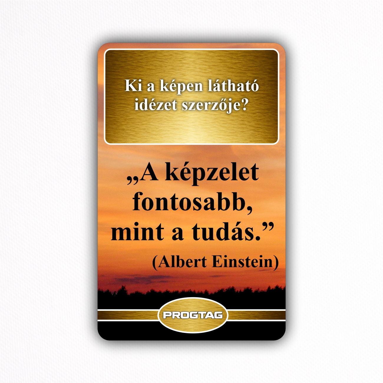 Ki a képen látható idézet szerzője? - NFC Kártya