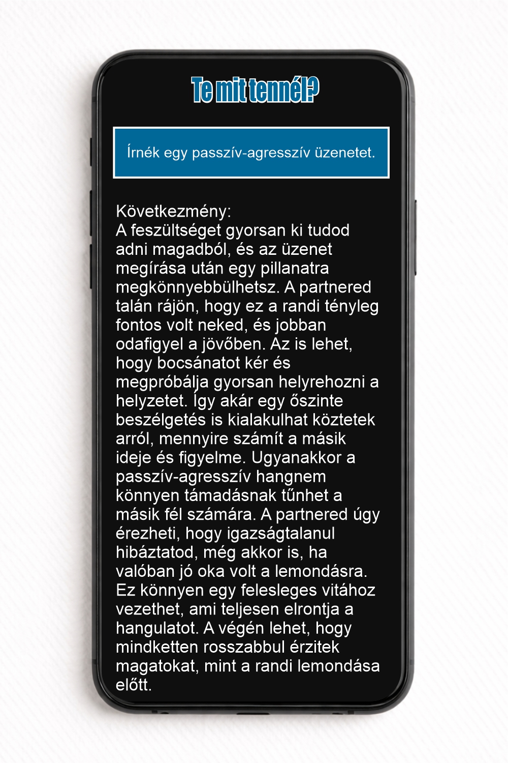 Te mit tennél? (Párkapcsolat) – NFC Kártya - Image 3