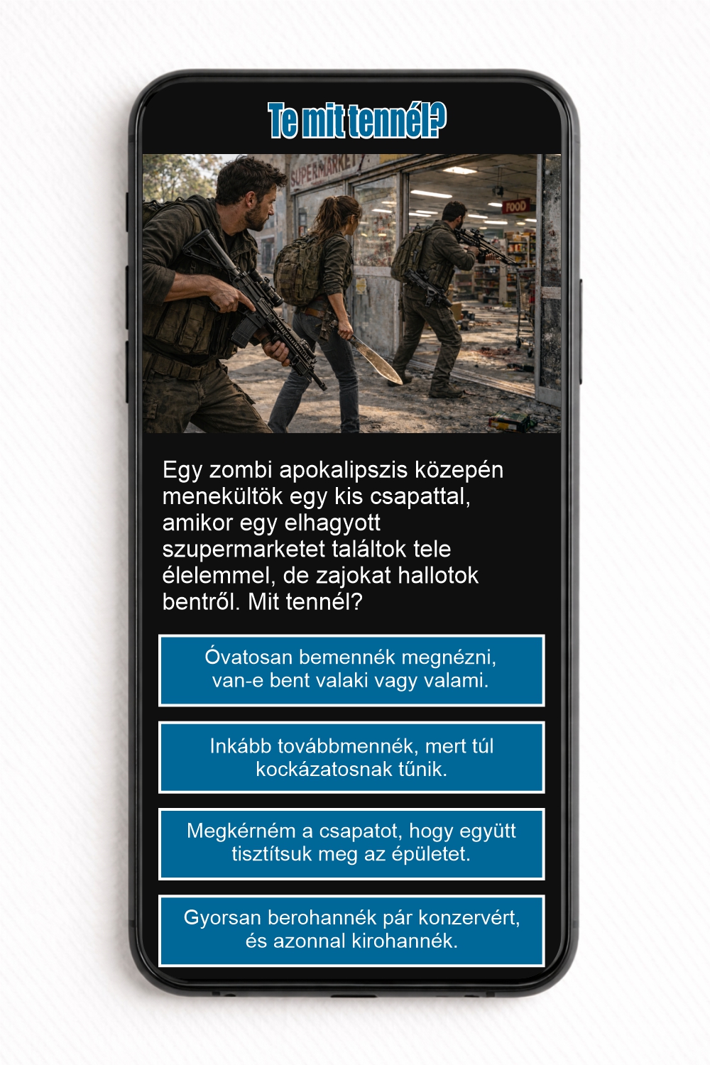 Te mit tennél? (Túlélés) – NFC Kártya - Image 2